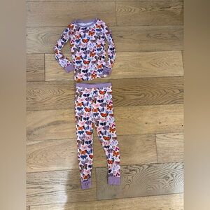 Little Sleepies Pink Butterfly Pajama Set